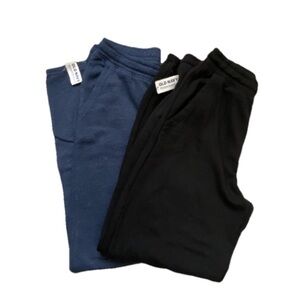 OLD NAVY | Kids Sweatpants Size XL 14-16 set of 2 black and blue